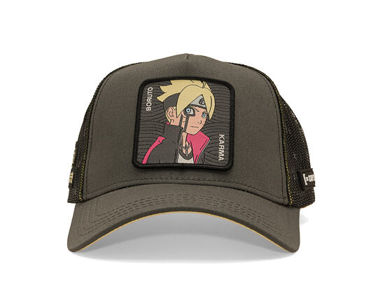 Cap Capslab - Boruto Trucker - Boruto Karma - Olive / Black