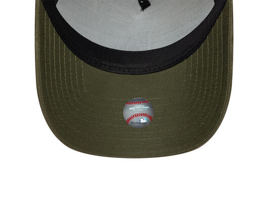 Cap New Era - MLB Suede Visor 9FORTY A-Frame - LA Dodgers - Stone / New Olive