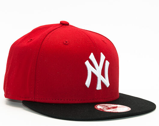 New Era 9FIFTY Cotton Block New York Yankees Snapback Scarlet / Black Cap