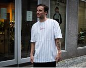 Karl Kani 6030152 Small Signature Pinstripe Tee White/Black