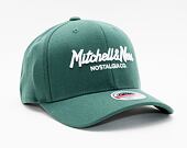 Mitchell & Ness Pinscript Redline Snapback Branded Dark Green Cap
