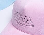 Von Dutch Miami Trucker Velvet LIGHT PINK/WHITE Cap