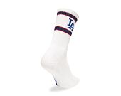 New Era MLB Premium Los Angeles Dodgers White Socks