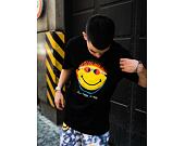 Market Smiley Don't Happy, Be Worry Black T-Shirt