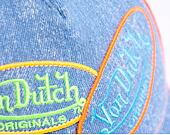 Von Dutch Russel Trucker Denim Blue/Orange Cap