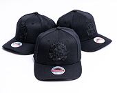 Mitchell & Ness Blk/Blk Logo Classic Red Toronto Raptors Black Cap