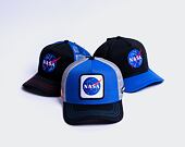 Capslab NASA A-Frame Trucker CL/NASA/1/NAS3 Royal Blue / Grey / Black Cap