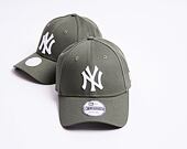 New Era League Essential New York Yankees 9FORTY Olive/White Cap