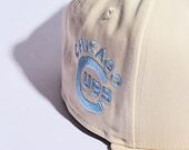 Kšiltovka New Era 9FIFTY MLB Pastel Patch Chicago Cubs Light Cream / Pastel Blue