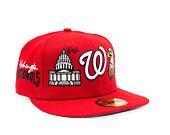 Kšiltovka Adam Wave New Era 59FIFTY MLB Authentic Performance Washington Nationals Fitted Team Color