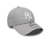 New Era League Basic New York Yankees Grey/White Child 9FORTY Strapback Kids Cap