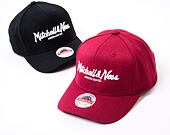 Kšiltovka Mitchell & Ness - Branded Pinscript Classic Red - Burgundy/White