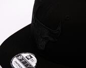 New Era 9FIFTY NBA Black on Black Chicago Bulls Black / Black Cap