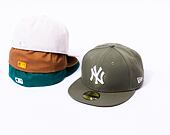 Kšiltovka New Era - MLB Essential 59FIFTY - NY Yankees - Stone / White