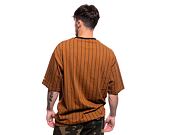 Triko New Era Pinstripe Oversized Tee Toasted Peanut / Black