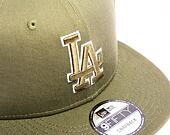 Kšiltovka New Era 9FIFTY MLB Side Patch Script Los Angeles Dodgers Olive / Dark Green