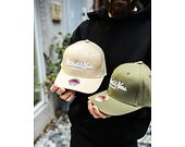 Mitchell & Ness Pinscript Classic Red Branded Wheat Cap