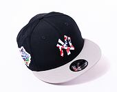 Kšiltovka New Era 9FIFTY MLB Infill New York Yankees Cooperstown Navy / Grey