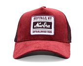 Kšiltovka New Era - Buffalo Patch Cord 9FORTY Trucker - Burgundy