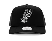 Kšiltovka Mitchell & Ness - San Antonio Spurs - Evergreen Trucker - Black