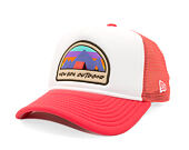 Dětská Kšiltovka New Era - Branded Adventure Patch 9FORTY Trucker - Coral / White