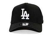 Kšiltovka New Era - MLB League Essential 9FORTY A-Frame - LA Dodgers - Black / White