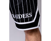Kraťasy New Era - NFL Pinstripe Shorts - Las Vegas Raiders - Black