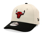 Dětská Kšiltovka New Era - NBA Color Block 9FORTY - Chicago Bulls - Stone / Black