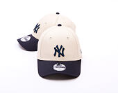 Dětská Kšiltovka New Era - MLB Color Block 9FORTY - NY Yankees - Stone / Navy