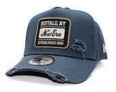 Kšiltovka New Era - Buffalo Distressed Patch 9FORTY A-Frame - Muted Indigo