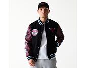 Bunda New Era - NBA Patch Varsity Jacket - Chicago Bulls - Black