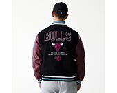 Bunda New Era - NBA Patch Varsity Jacket - Chicago Bulls - Black