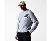 Svetr New Era - Branded Script Knit Sweater - Heather Grey
