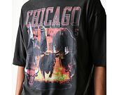 Triko New Era - NBA Washed Graphic Tee - Chicago Bulls - Black
