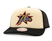 Kšiltovka Mitchell & Ness - NBA Vintage Block Trucker HWC - Philadelphia 76Ers - Cream