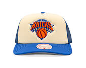 Kšiltovka Mitchell & Ness - NBA Vintage Block Trucker - New York Knicks - Cream