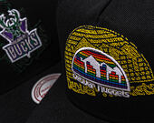 Cap Mitchell & Ness - NBA Tilted Pro Snapback Hwc - Denver Nuggets - Black