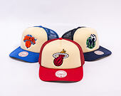 Kšiltovka Mitchell & Ness - NBA Vintage Block Trucker - Miami Heat - Cream