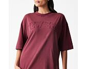 Tee New Era - Branded Washed Oversized Tee - Burgundy