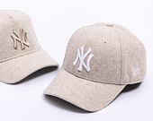 Cap New Era - MLB Melton Wool 9FORTY - NY Yankees - Stone / White