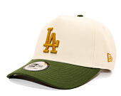 Cap New Era - MLB WS Patch 9FORTY A-Frame - LA Dodgers - Cream / Rifle Green