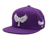 Kšiltovka Reflection Luxury Shine Loud Snapback - Grape Purple / White