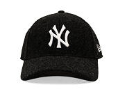 Cap New Era - MLB Melton Wool 9FORTY - NY Yankees - Black / White