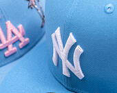 New Era - MLB 1999 WS 59FIFTY - NY Yankees - Sky Blue / Pink UV
