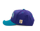 Cap Mitchell & Ness - NBA Team Arch Snapback - Charlotte Hornets - Purple / Teal