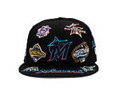 Cap New Era - MLB All Over Logo 59FIFTY - Miami Marlins - Team Color