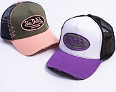 Cap Von Dutch - Trucker - Classic Logo White/Distressed Purple Denim
