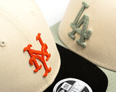 Cap New Era - MLB Side Script 9FORTY M-CROWN - NY Mets - Cream / Black