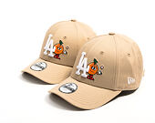 Kids Cap New Era - MLB Icon 9FORTY - LA Dodgers - Camel / White