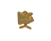 Pin New Era - Branded Cap Pin Flag - Gold